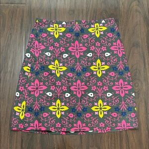 Boden Floral A Line Skirt